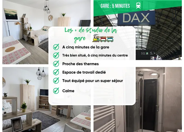 Apartman Le De La Gare, 5min Gare, Centre ,thermes